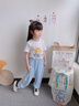 唐獅兒童夏季短袖套裝女孩洋氣夏裝薄款2025新款男童休閑冰絲防蚊褲 夏季套裝jkg3【身高+10拍】 110 曬單實(shí)拍圖