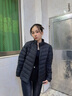 波司登（BOSIDENG）25年新款短款輕薄羽絨服女90絨戶外野營登山旅游外套B250131006 黑色8056-25-經(jīng)典極簡風 S 160/84A 100斤-110斤 曬單實拍圖