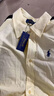 POLO SPORT美國拉夫勞倫保羅polo薄款亞麻襯衫女刺繡設(shè)計感長袖上衣高級感棉 淺黃色 M 80-110斤 曬單實拍圖
