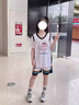 無(wú)敵彪籃球服套裝女假兩件短袖球衣男運動(dòng)速干訓練籃球衣比賽隊服定制 1307天藍【短袖套裝】 2XL碼（170-175CM 130-150斤） 曬單實(shí)拍圖