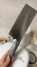 十八子作 不銹鋼家用菜刀 耐滑手柄刀具盈光切片刀SL1703-B【彩盒裝】 曬單實拍圖