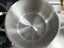 不銹鋼不沾內鈦蒸鍋家用大容量不粘湯鍋煮燉鍋一體電磁燃氣灶通用 內鈦金灰外白湯鍋+蓋+蒸籠*1 26cm 曬單實(shí)拍圖