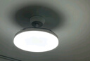 美的（Midea）風(fēng)扇燈餐廳吊扇燈led臥室燈隱形扇葉遙控三防燈具熟睡風(fēng)包安裝 曬單實拍圖