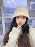 CARNEGIE&KEITH帽子女秋冬韓版ins潮百搭冷帽冬季保暖護耳大頭針織帽女毛線(xiàn)帽女 【米杏色禮盒裝】保暖鎖溫熱銷(xiāo)款 曬單實(shí)拍圖