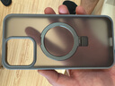 霸時(shí)代 適用  iPhone15promax手機(jī)殼蘋果15promax保護(hù)套帶支架磁吸殼防摔全包散熱支點(diǎn)女男款外殼鈦原灰 曬單實(shí)拍圖