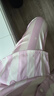 果殼（Gukoo）睡衣女春秋款I(lǐng)P聯(lián)名卡通系列瑪麗貓冰絲家居服女套裝 櫻花粉 S  曬單實拍圖