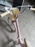 鳳凰鳳凰兒童折疊自行車6-9-15歲男女孩中大童16-18-22寸腳踏車學生車 公主粉-輔輪款-可折疊 20寸適合身高【130-150】 曬單實拍圖