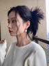 戚小米S925純銀珍珠耳釘女明星同款耳環(huán)2025新款輕奢高級感仿珍珠耳飾 S925銀珍珠耳釘一對【12mm】 曬單實拍圖