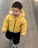 G.DUCKKIDS小黃鴨兒童羽絨棉服秋冬男女童棉襖嬰兒棉衣小童寶寶加厚保暖外套 黃色 80 尺碼6-12月【75-85cm】 曬單實拍圖