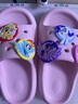 MY LITTLE PONY小馬寶莉兒童拖鞋女夏款中大童軟底防滑寶寶涼拖鞋 圓標(biāo)粉  210碼 曬單實拍圖