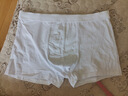 雅鹿男士白色內褲男抗菌襠男生款純棉平角短褲男式四角褲 白色+白色 2條 3XL 【建議160-180斤】 曬單實(shí)拍圖