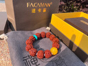 FACAMAN高品質(zhì)大金剛菩提手串男文玩正宗尼泊爾玉化原籽五瓣爆肉父親節 大金剛菩提手串【蜜蠟綠松石款】 珠徑19mm 曬單實(shí)拍圖
