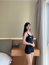 特步泳衣女2025年新款爆款專業(yè)連體平角大碼顯瘦游泳館專用競速游泳衣 黑色連體 L 建議身高157-167cm體重50-57kg 曬單實拍圖