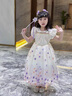 G.DUCKKIDS艾莎公主裙女童冰雪奇緣連衣裙夏季兒童禮服長(zhǎng)裙愛(ài)莎蓬蓬裙新款 漸變色-娃娃領(lǐng) 805 150 曬單實(shí)拍圖