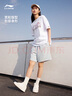 李寧短袖T恤女子春夏冰淇淋LOGO印花水果刺繡圓領(lǐng)上衣AHSU744 曬單實拍圖