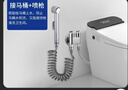 潛水艇（Submarine）馬桶噴水槍伴侶角閥止逆閥防反水衛(wèi)生間一進二出噴槍水龍頭帶水槍 【2】三通角閥+噴槍(帶止逆閥) 曬單實拍圖
