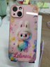 可愛漢堡拉布布適用iPhone15/16手機(jī)殼蘋果14/13promax網(wǎng)紅12/11 玫瑰粉【AC1星星拉布布】裸機(jī)手感金屬漆玻璃 iPhone6 曬單實(shí)拍圖