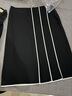 PORTS寶姿  新品商場(chǎng)同款女裝百搭撞色壓褶半身裙LN8S008KWB008 黑色 XS (2) 曬單實(shí)拍圖