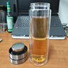 希諾（HEENOOR） 茶水分離玻璃杯2025新款泡茶杯大容量男女士杯子雙層車載水杯 雙層鋼本色380ml 曬單實拍圖