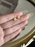 中國黃金（CHINA GOLD）18K金小方糖耳釘女款直針款養(yǎng)耳洞耳七夕情人節(jié)禮物送女朋友老婆 18K金小方糖耳釘【一對】 曬單實(shí)拍圖