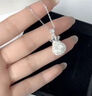 中國黃金CHINA GOLD福袋足銀項鏈女士花絲鏤空福字吊墜結(jié)婚紀念日禮物送老婆女友生日 京速達-足銀花絲鏤空福袋項鏈 曬單實拍圖