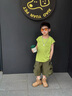FIDQIOG國際品牌男童夏季背心套裝2025新款兒童夏裝男孩帥氣時髦童裝夏款 綠色單背心:單件背心(克重180g) 110 cm 曬單實拍圖
