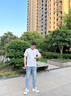 增致牛仔男裝休閑簡(jiǎn)約牛子褲直筒斜口袋牛仔褲 淺藍 32碼 曬單實(shí)拍圖