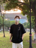 it.new品牌聯(lián)名純棉t恤男夏季新款短袖男透氣圓領(lǐng)打底衫時(shí)尚寬松上衣服 活性黑 L 曬單實(shí)拍圖