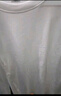 名創(chuàng)優(yōu)品純棉長袖t恤男春秋季純色圓領(lǐng)內(nèi)搭衣服寬松休閑打底衫 白色 XL  曬單實拍圖