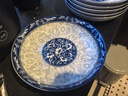 恩壽溯青花瓷盤(pán)子加厚釉下彩工藝陶瓷盤(pán)子菜盤(pán)家用飯盤(pán)果盤(pán)微波爐菜碟子 【優(yōu)等青花瓷】盤(pán)6個(gè) 7英寸 曬單實(shí)拍圖
