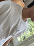名創(chuàng)優(yōu)品（MINISO）白色純棉短袖夏季青少年高中生個性潮流設計感簡約風重磅t恤男潮 白色(m期待微笑胸標) L /175(30天質量問題全額退) 曬單實拍圖
