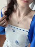 老鳳祥小方糖項(xiàng)鏈女純銀輕奢小眾簡(jiǎn)約吊墜生日七夕情人節(jié)禮物送女友 【老鳳祥禮盒】簡(jiǎn)約方糖項(xiàng)鏈 曬單實(shí)拍圖