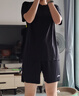 李寧運動(dòng)套裝女夏跑步瑜伽速干兩件套羽毛球中考體育衣服短袖t恤短褲 標準黑-速干涼爽/建議小一碼 XL 曬單實(shí)拍圖
