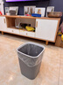 莎愛(ài)潔垃圾桶家用大容量簡(jiǎn)約衛生筒客廳衛生間紙簍雜物桶廚房果皮清潔箱 壓圈固定加厚耐用【大號格調灰】 曬單實(shí)拍圖
