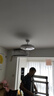 美的（Midea）吊扇燈一體風(fēng)扇燈餐廳客廳臥室led隱形扇護(hù)眼48w燈具熟睡風(fēng)包安裝 曬單實拍圖