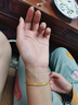 菜百首飾 黃金手鏈 足金時(shí)尚肖邦女款手鏈 計價(jià)約5.30克約16厘米 曬單實(shí)拍圖