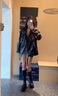 RHUDE FOG品牌女裝美式復(fù)古皮衣外套女2025春秋新款時(shí)尚休閑顯瘦高級(jí)感酷颯 黑色 M 曬單實(shí)拍圖