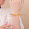中國黃金（CHINA GOLD）足金五帝幣盤纏金錢幣黃金手飾轉(zhuǎn)運(yùn)珠手繩送男友七夕節(jié)情人節(jié)禮物 足金五帝錢幣盤纏手串 金重約4.8g 曬單實(shí)拍圖