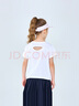 NIKE 耐克童裝大LOGO短袖T恤2025年夏季女童背后扭結設計兒童休閑上衣 曬單實(shí)拍圖