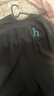 哈吉斯（HAZZYS）男裝 夏季休閑重磅大Logo寬松圓領短袖T恤男ASTZE0CBX70 黑色BK 2XL （185/104A 52） 曬單實拍圖