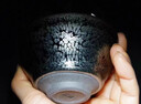 洛湘建盞茶杯主人杯高端大師蔡炳盛手工油滴鷓鴣斑茶盞品茗杯單杯收藏 蔡炳盛復古油滴9×5.4 曬單實(shí)拍圖
