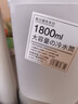 塑料冷水壺超大容量家用耐高溫泡茶壺開水杯果汁防爆帶刻度涼水壺 無刻度半透明1800ml1個(gè) 曬單實(shí)拍圖