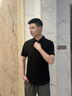 七匹狼短袖T恤男夏季新款翻領(lǐng)冰絲涼感商務(wù)保羅POLO衫打底衫男裝上衣服 黑色 XL 曬單實拍圖