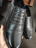 富貴鳥(niǎo)皮鞋男三接頭秋冬加絨男鞋內增高男士皮鞋商務(wù)正裝保暖棉皮鞋男 FG0020-1黑色套腳(增高單鞋款) 42 曬單實(shí)拍圖