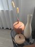 貝漢美（BHM）景德鎮(zhèn)陶瓷花器法式復(fù)古拉絲花瓶擺件電視柜客廳插花玄關(guān)裝飾品 三件套 曬單實拍圖