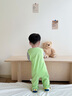 巴帝巴帝秋季新款純棉嬰幼兒童連體衣爬服男女寶寶哈衣 彩色熊貓 80cm 曬單實拍圖