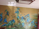 席精靈清明上河圖墻紙南鄉舊夢(mèng)千里江山圖壁畫(huà)飯店閣樓茶樓餐館中式壁紙 膚感絲絨布 曬單實(shí)拍圖