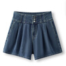 森馬（Semir）牛仔褲女寬松短褲chic百搭2025夏季高腰A字褲甜酷風(fēng)109325122001 曬單實(shí)拍圖