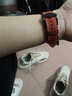 時(shí)仕（SEURE）手表帶男女真皮表帶復古瘋馬皮適用天梭浪琴阿瑪尼羅西尼dw表帶 棕紅色【黑扣】 22mm 曬單實(shí)拍圖