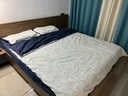 向內(nèi)穿行三層紗全棉色織提花床上四件套純棉復古被套水洗棉床品套件家居館 風枝1.5m床單款 曬單實拍圖